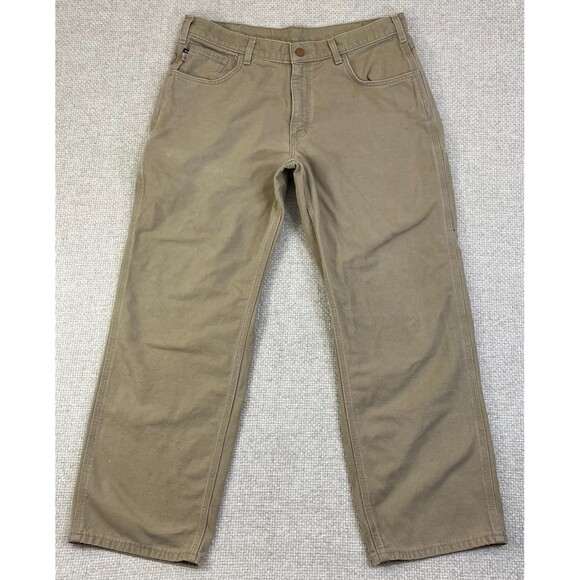 Carhartt FR Pants Mens 36x30 Flame Resistant Canvas Original Fit FRB159 Workwear - Picture 1 of 14